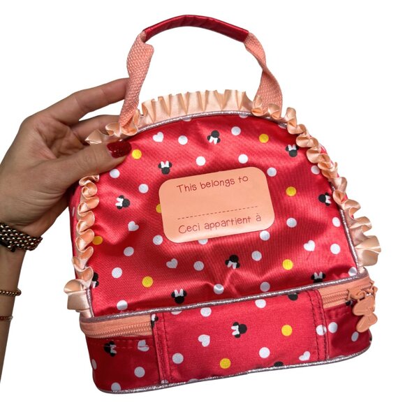 Disney Minnie Mouse Deluxe Insulated Lunch Bag | Dual Compartment - Picture 14 of 14